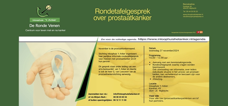 Rondetafelgesprek over prostaatkanker